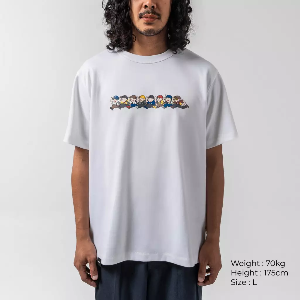 Raya T-Shirt Short Sleeves Baju Kaos Lengan Pendek Relax Comfort - Putih