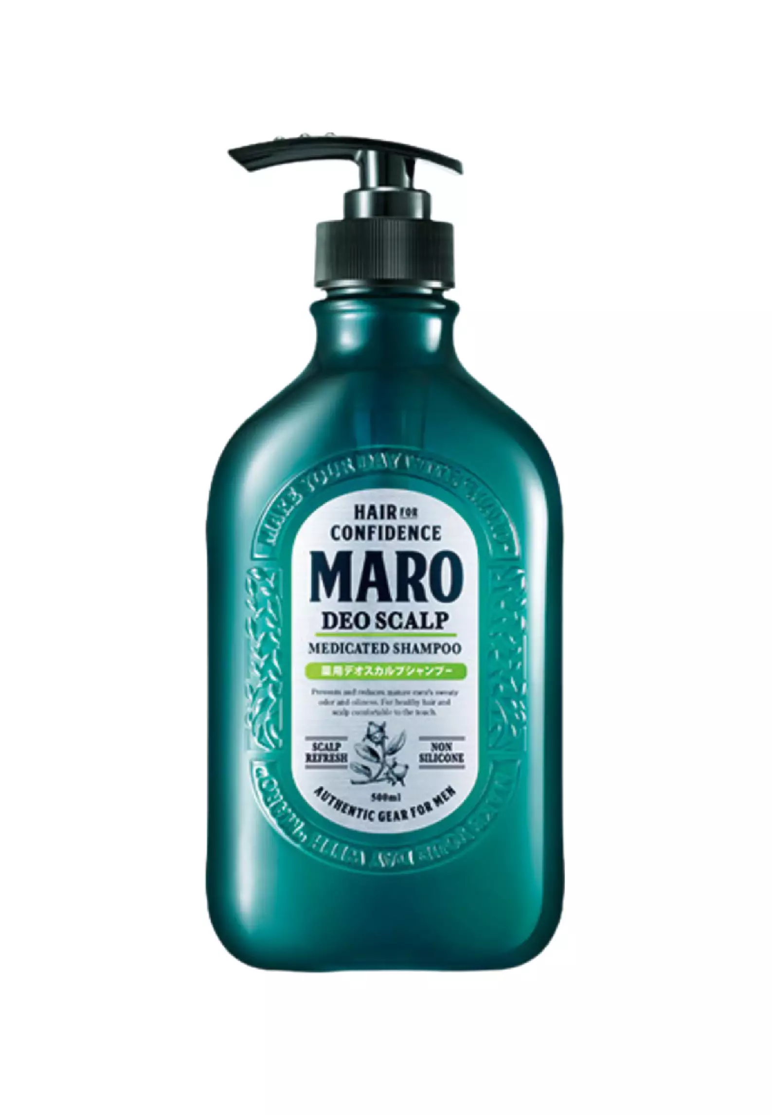 MARO Deo Scalp Shampoo 480ml - Shampoo Pria Untuk Rambut Ketombe, Gatal, Berminyak