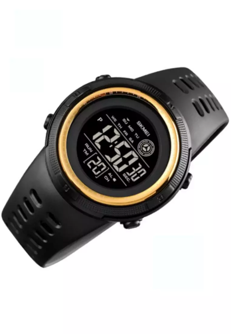 Jam Tangan Digital Pria Waterproof Many Function Strap Tali Material PU Silicone BY27 ORIGINAL