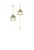 Glamorousky white Simple and Creative Plated Gold Castle Tassel Earrings with Cubic Zirconia D0163ACE5D86E8GS_1
