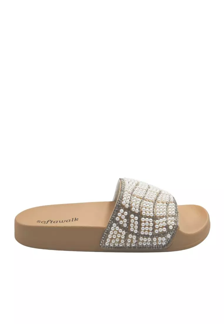 Buy UNLISTED Pearl 3 Slides 2024 Online | ZALORA Philippines