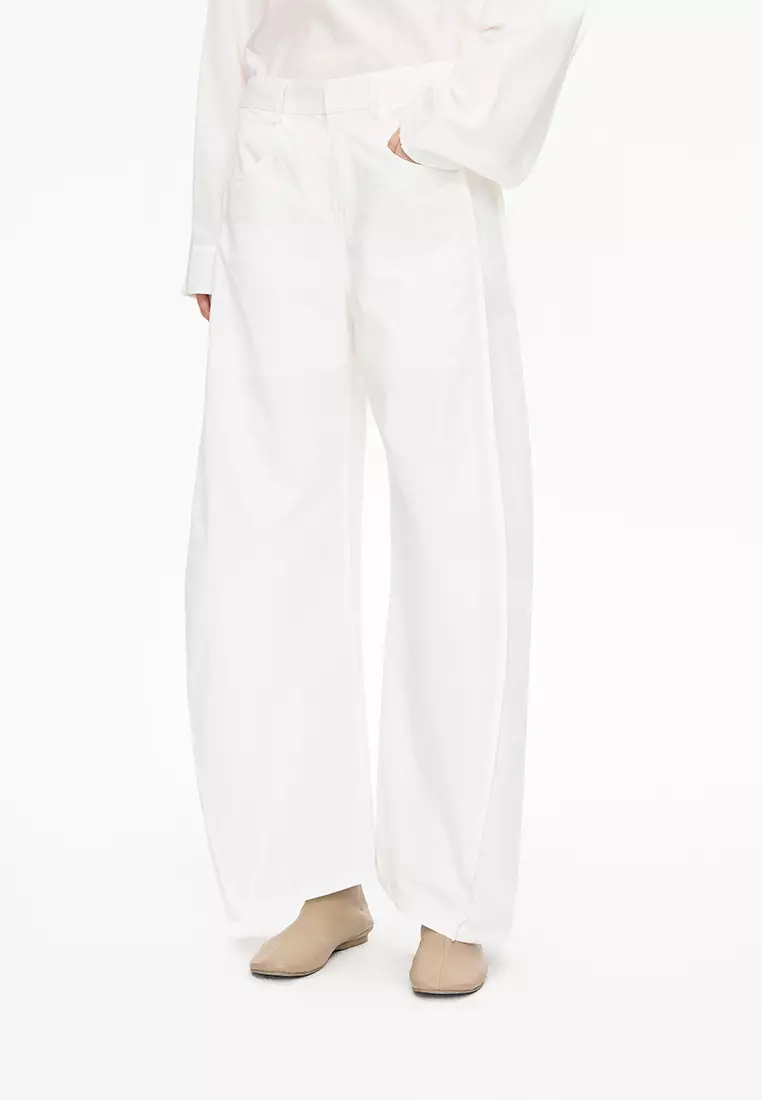 防水(拒水性)全棉香蕉褲卷邊超長褲