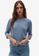OVS blue Knitted Top With Raglan Sleeves D3C39AA9618B65GS_1