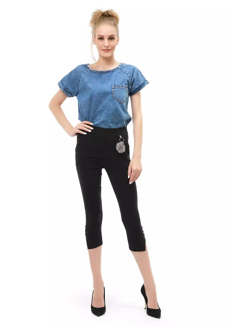 Jourel Long Pants Casual Wanita Soft Jeans Strecth Material Cotton ORIGINAL