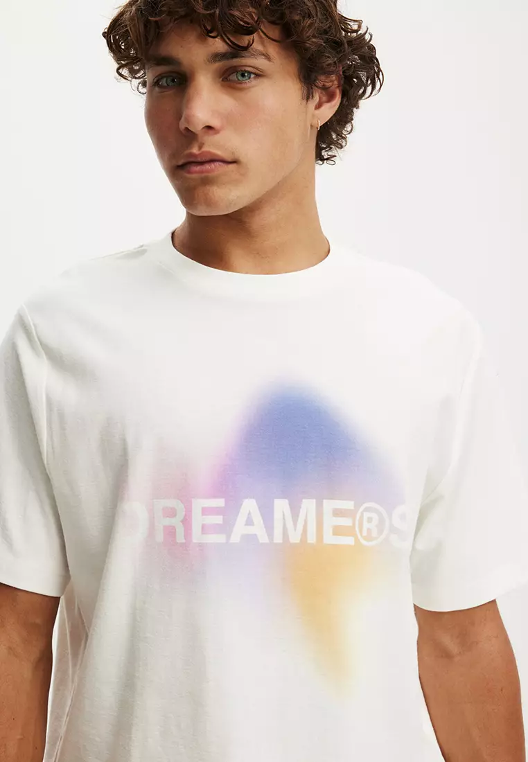 Cropped Fit Graphic T-Shirt