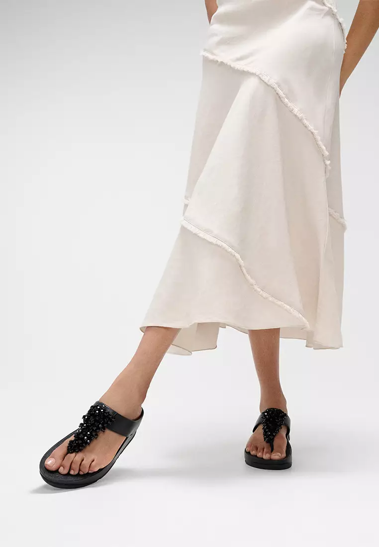 Rumba Beaded Toe-Post Sandals