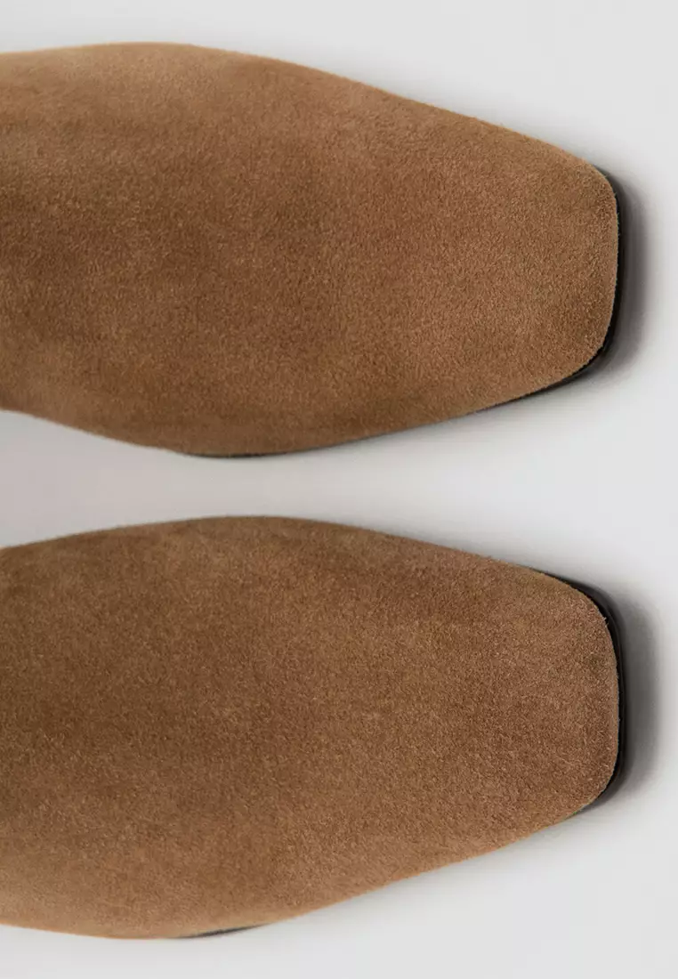 High-Leg Suede Boots