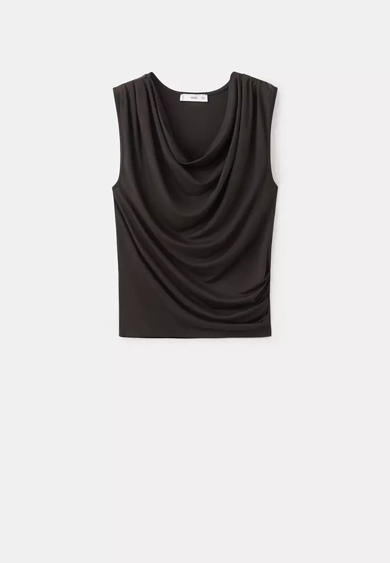 Draped Fitted Top