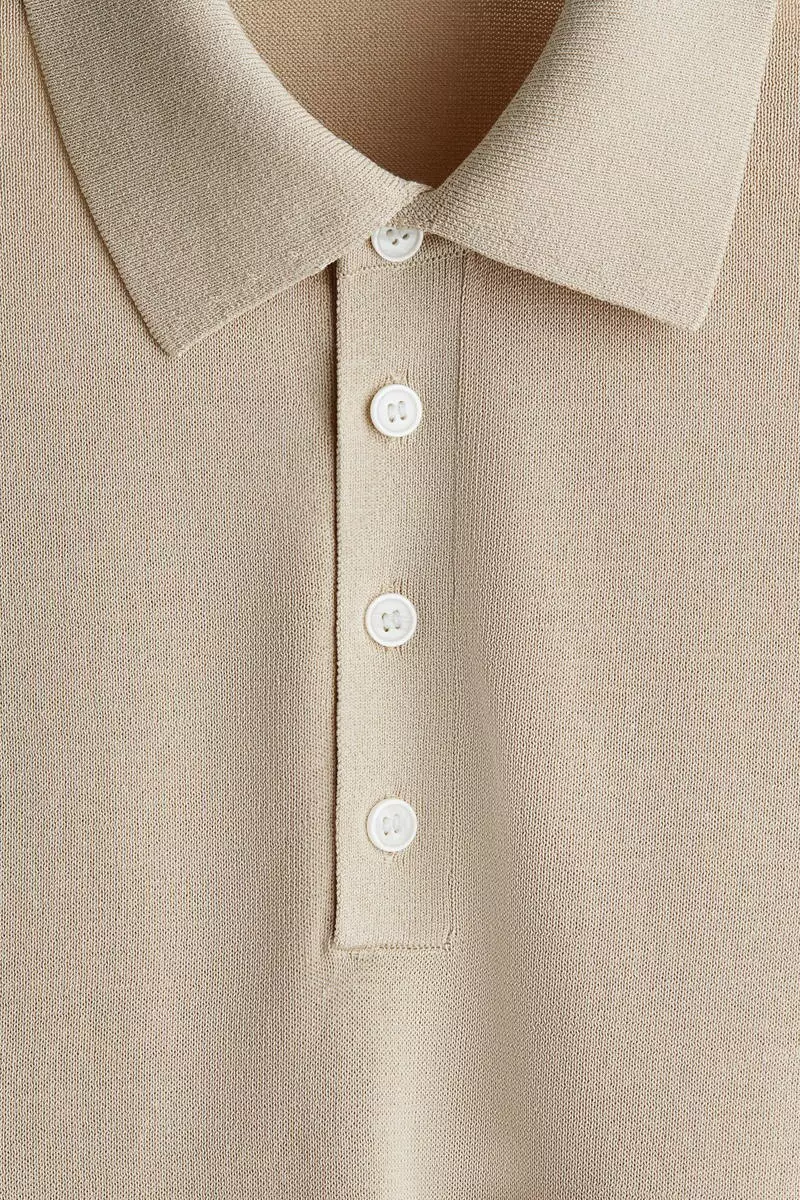 Regular Fit Fine-knit polo shirt