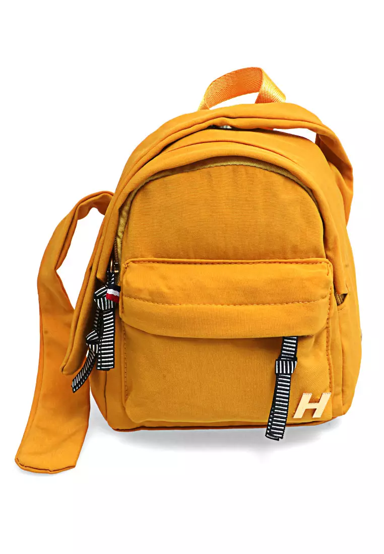 Cellyn Tas Ransel Kecil Wanita Uniqe Design Backpack Material Canvas ORIGINAL - Yellow