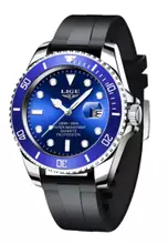 Silver, Black, Blue
