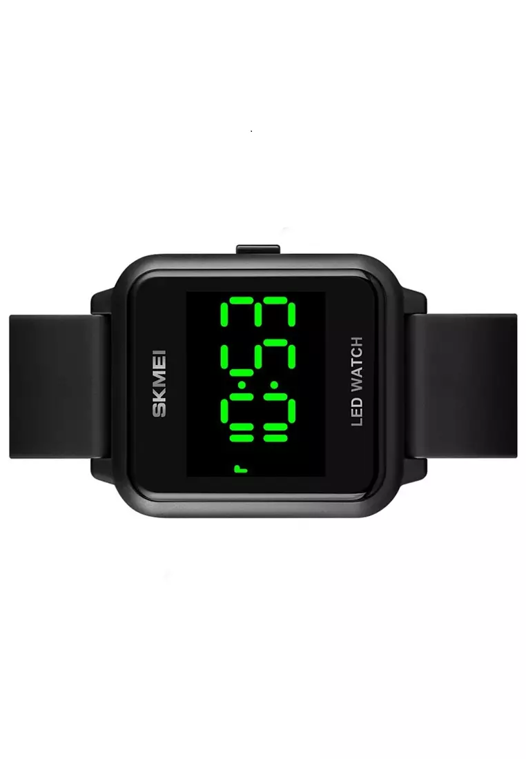 Jam Tangan Digital Pria Waterproof Many Function Strap Tali Material PU AN02 ORIGINAL