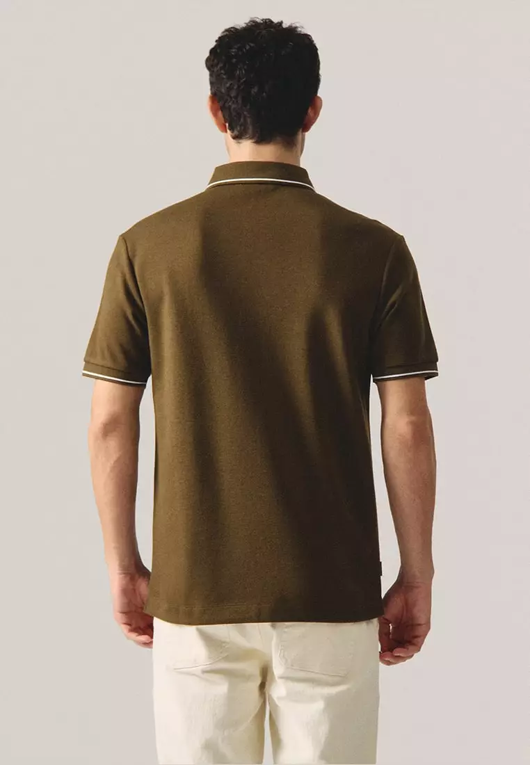 Premium Regular Fit Polo Shirt With Contrast Tipping