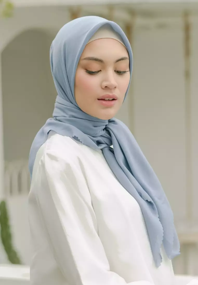 Haraa Voal Steel Blue