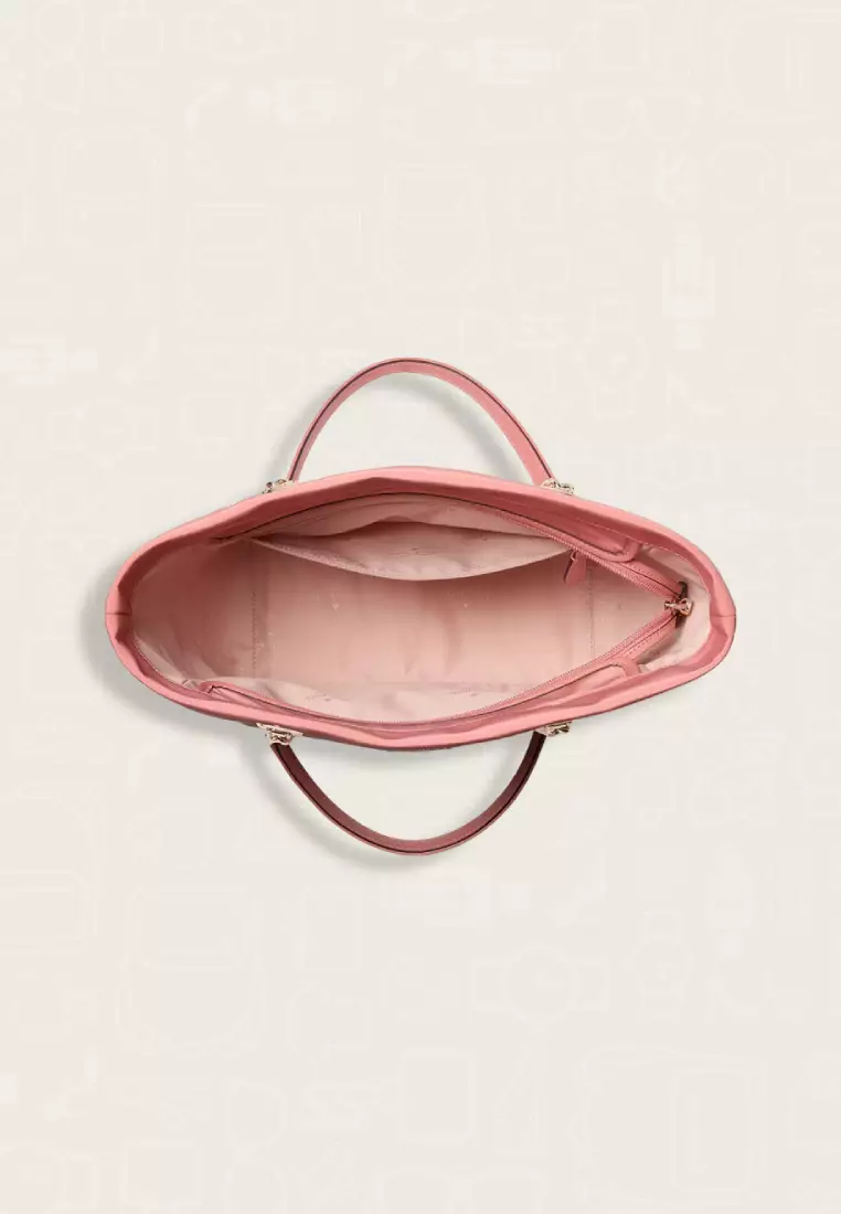 Kate Spade Spade Flower Quilted Fabric Medium Tote Terracota