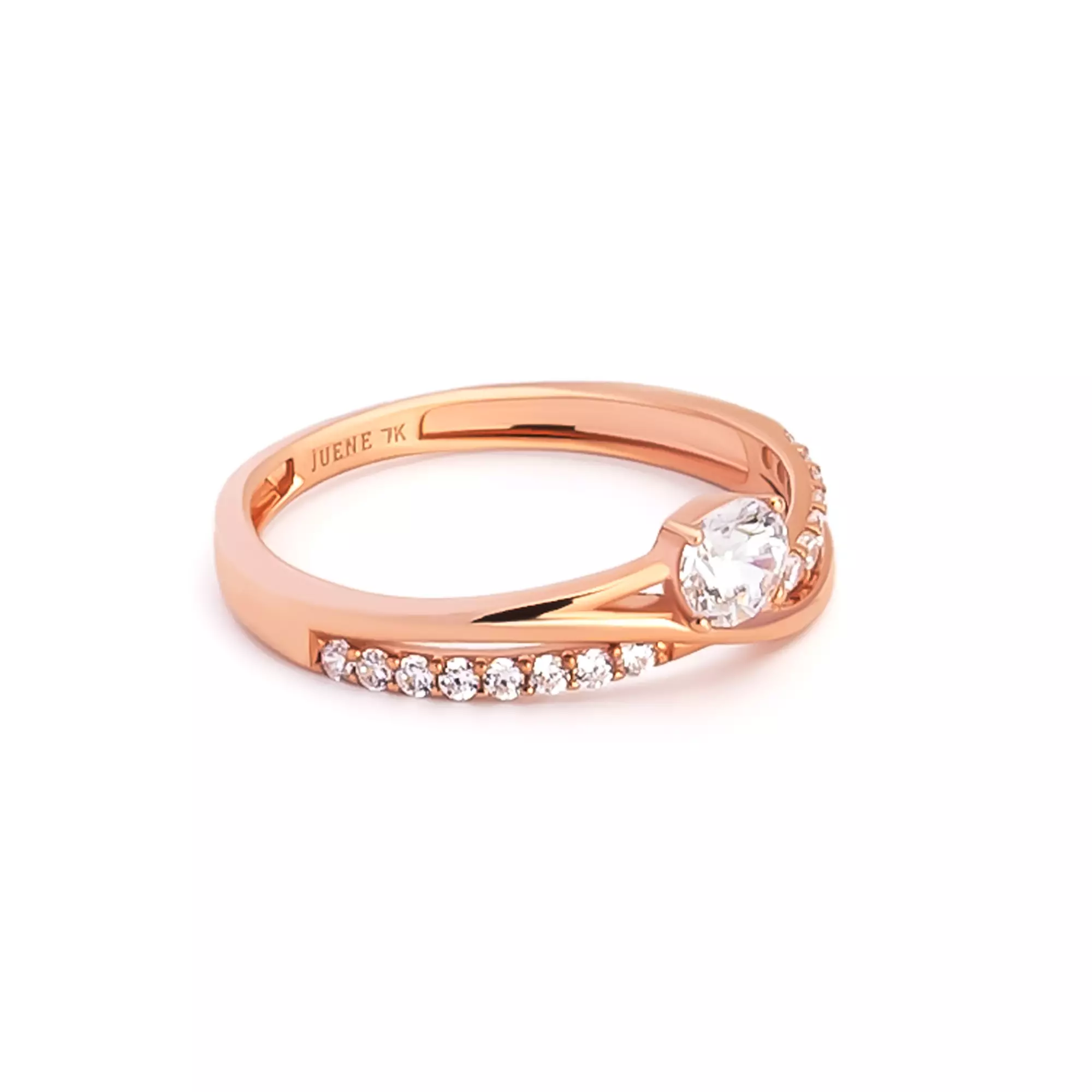 Cincin Emas 7k - Cecilia Gold Ring - Eternal Collection - Juene Jewelry
