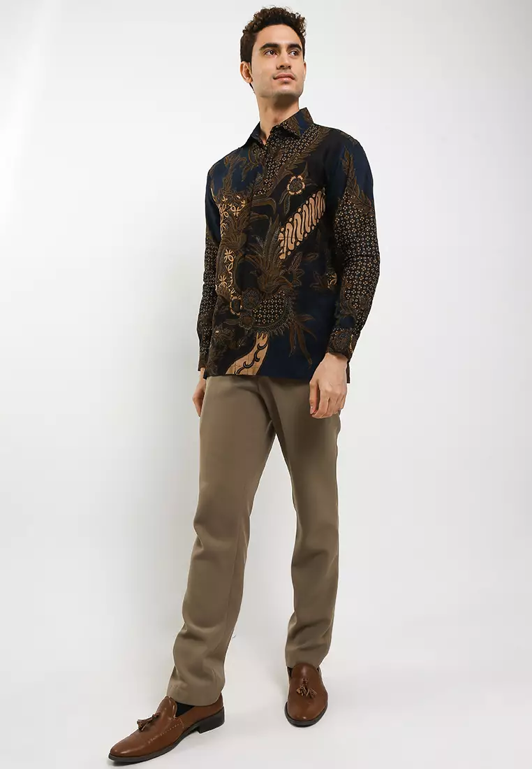 Mahesa Kemeja Batik Exclusive Premium Pria Casual Modern Lengan Panjang