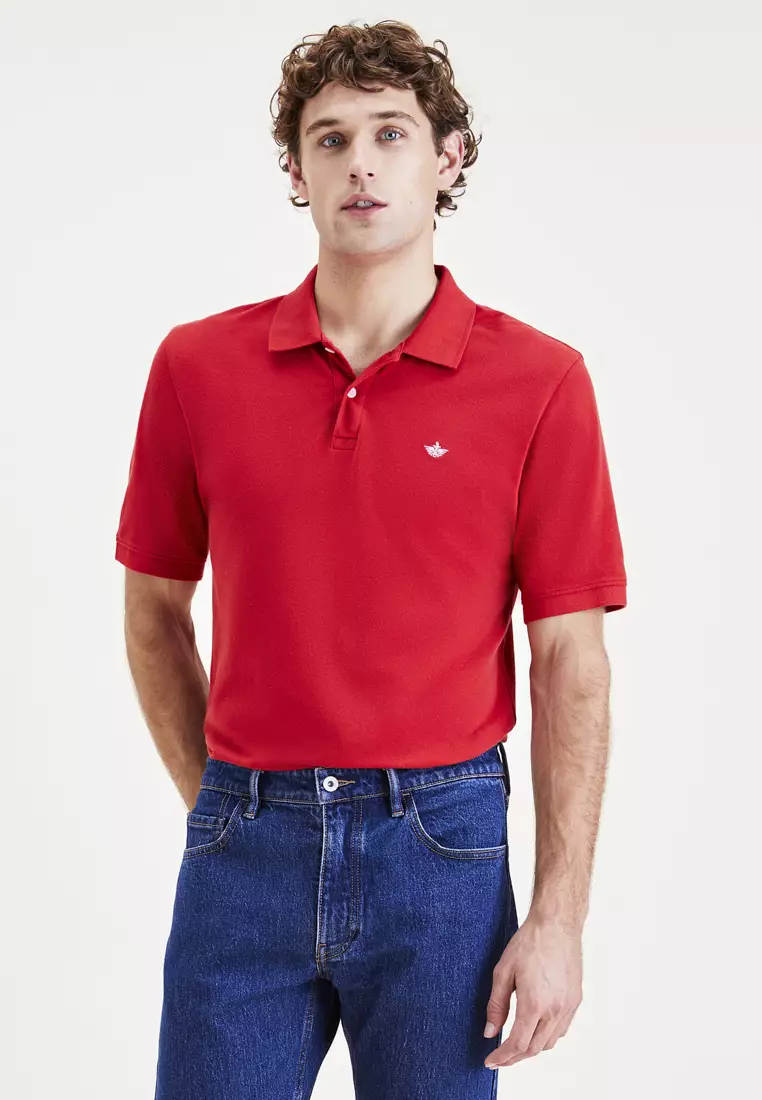 Buy Dockers Dockers® Men's Rib Collar Slim Fit Polo Shirt A1159-0057 ...