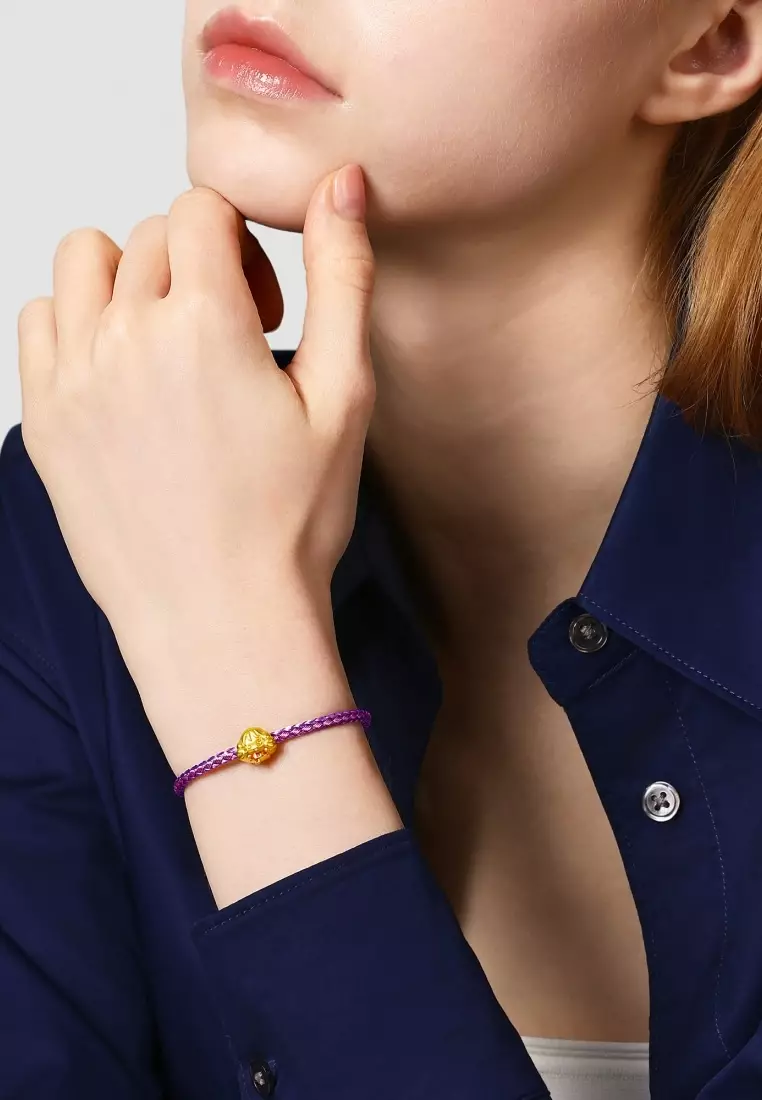 999 Gold Harry Potter Hermione Granger Charm for Women & Men 92747C [Bracelet not included]