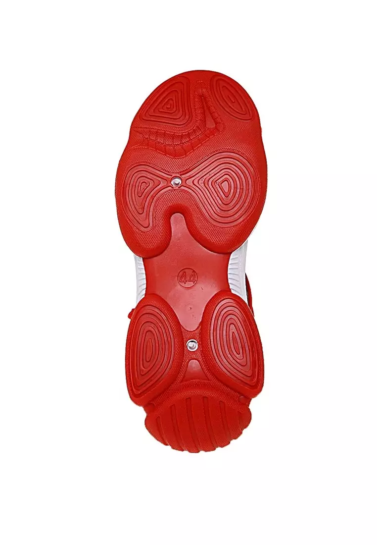 Chayton Sepatu Olahraga Pria Sneakers Nine Lines Material Cloth ORIGINAL - Black Red