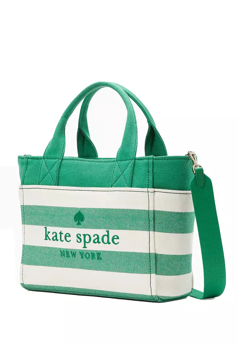 Kate spade striped hot sale canvas tote