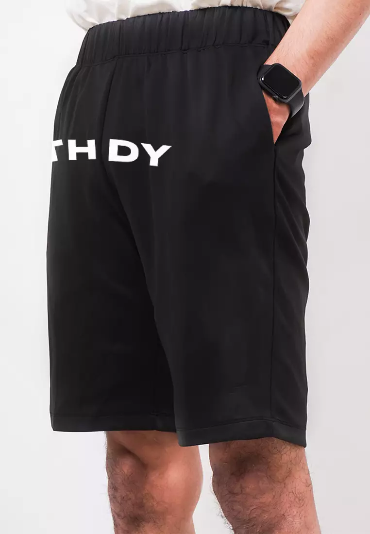 MC022 Celana Pendek Pria Scuba Big THDY Black