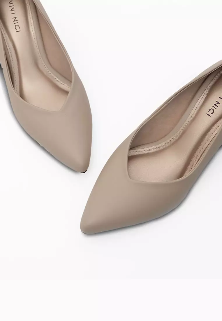 VIVI NICI - Anne Sepatu Wanita Hak 5 cm Cannoli Cream