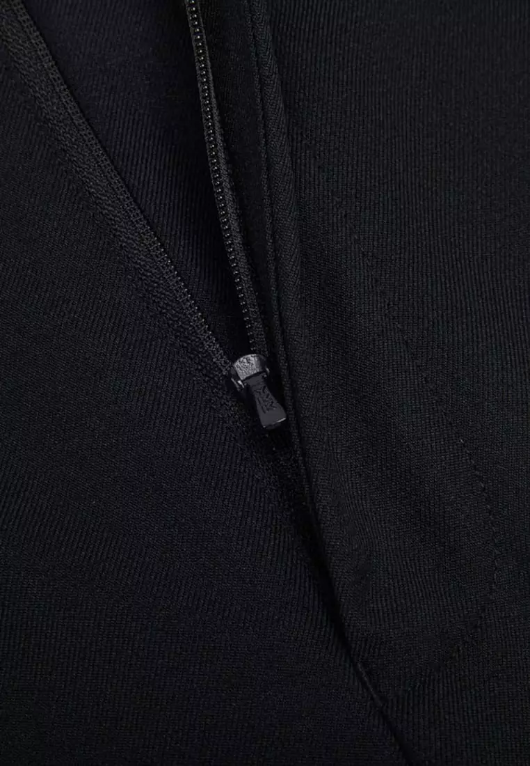 Teflon Smart Fit Twill Suit Pants with Elastic Waist Band