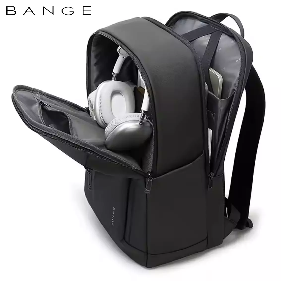 Bange BG3057 Tas Ransel Backpack Laptop Kerja Kuliah sekolah 15.6 Inch-BLACK