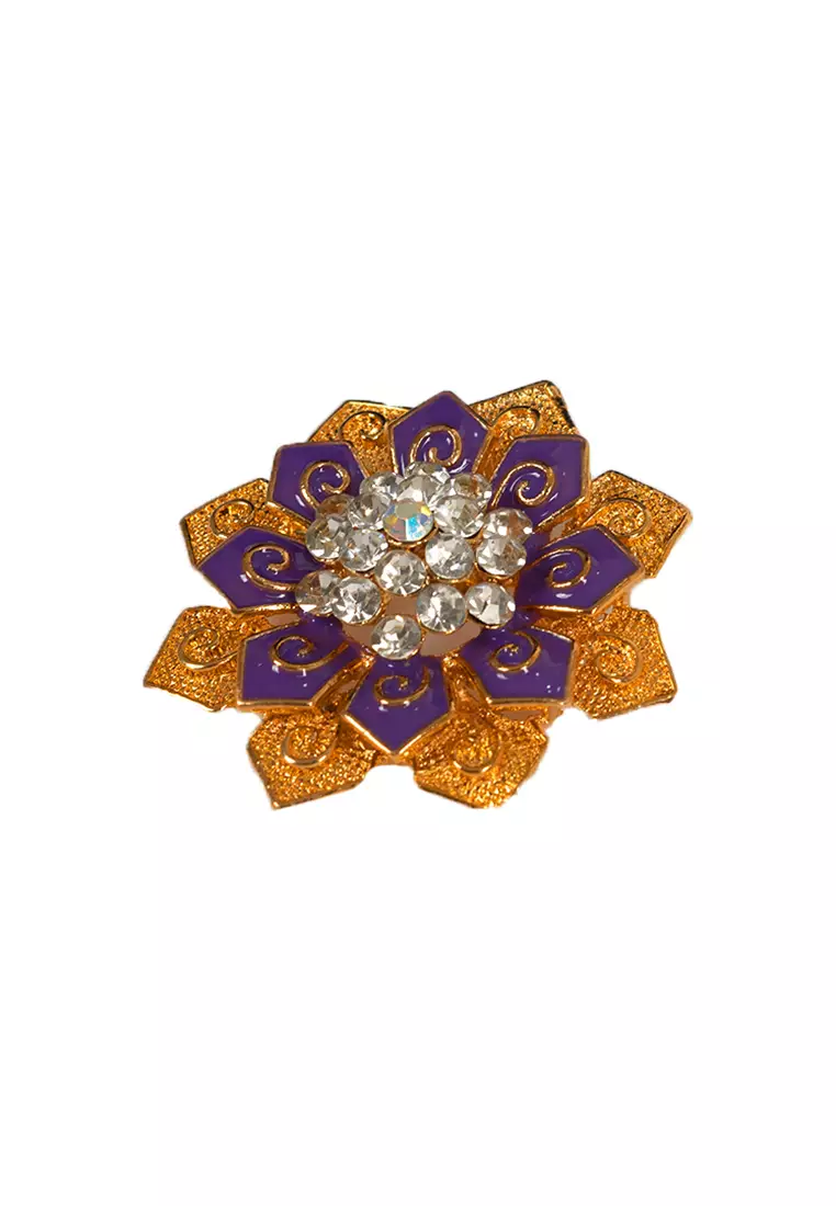 Houseofcuff lapel pin brooch bros untuk jas TUSUK GOLD A47