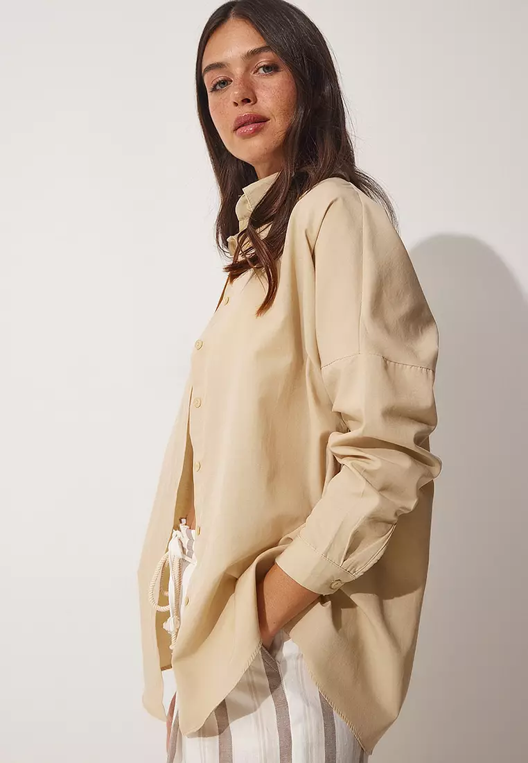 Oversize Long Basic Shirt