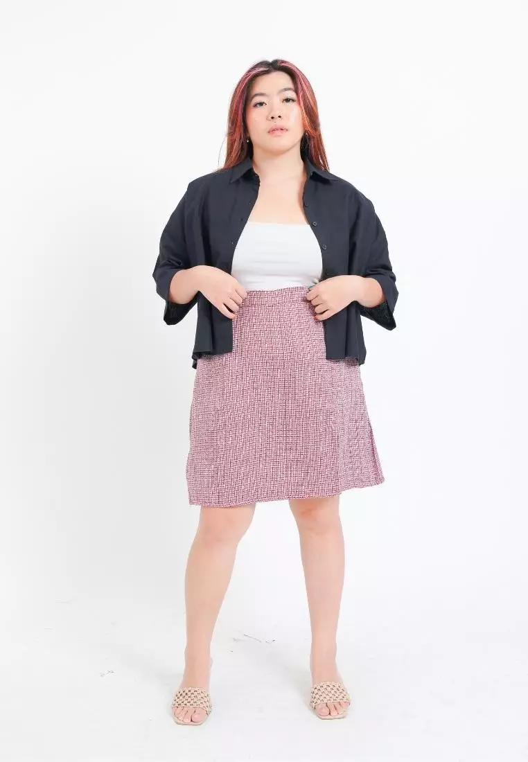 Plus Size Skort Na Ra Red