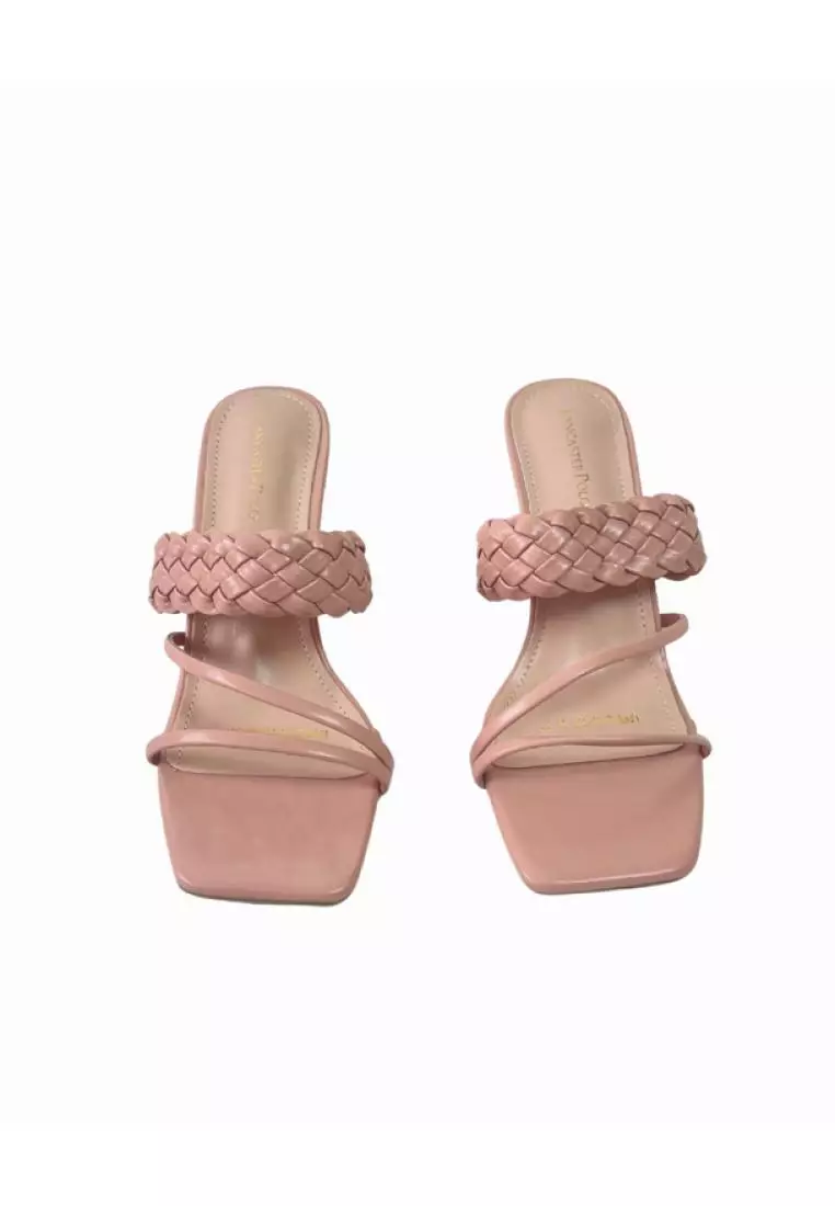 Lancaster Polo Women/Lady Open Toe Slip On Sandal Heels