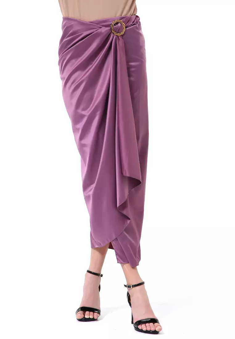 Cornelia Rok Lilit Polos Velvet Satin The Latest Today High Quality Premium - Purple