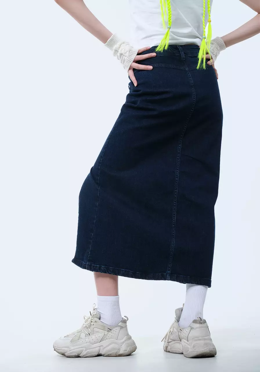 Rok Wanita Lucia Dark Blue