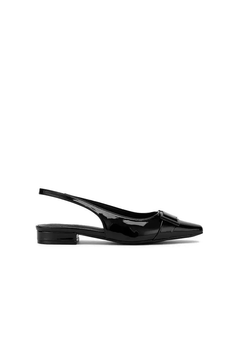 SPRAY BUCKLED WITH SLINGBACK PUMP