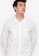 ZALORA BASICS white Linen Blend Contrast Stitch Shirt 3411BAAD449964GS_3