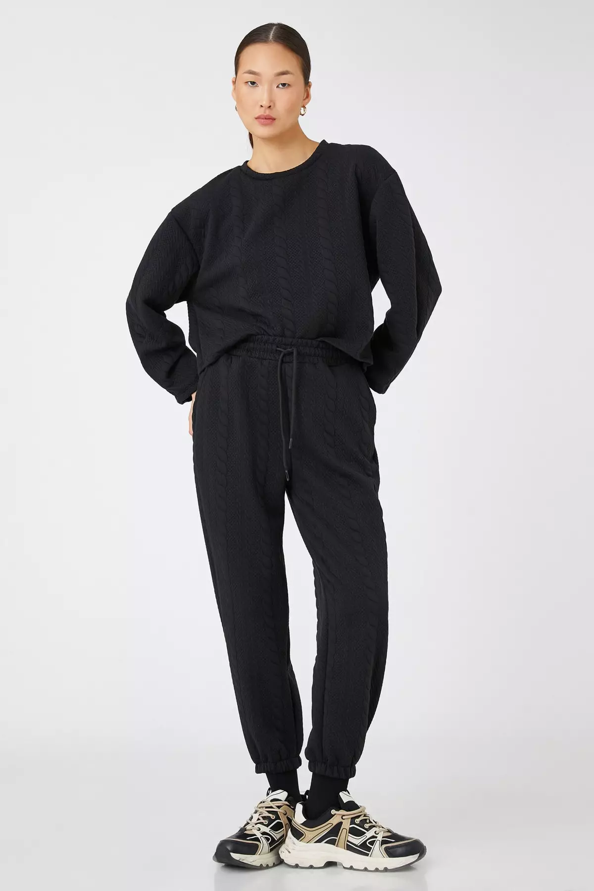 Pantaloni Jogger Koton Ragazzino - Vita Elastica, Anthracite, 80% Poliestere - Foto 10