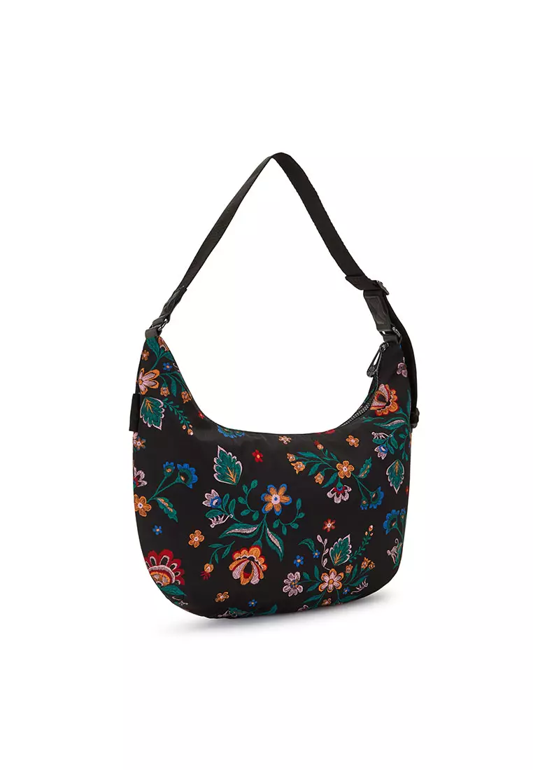 Floral best sale strap bag