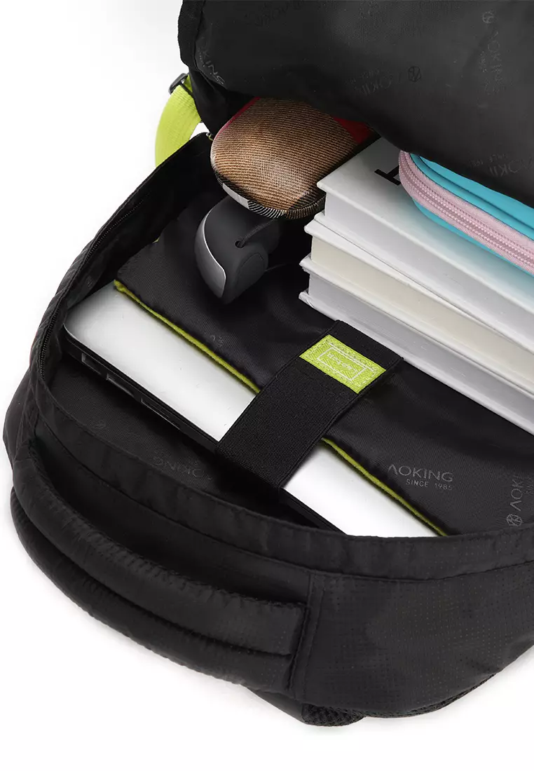 Ergonomic Backpack School Bag Nylon Waterproof Lightweight Massage Shoulder Backpack