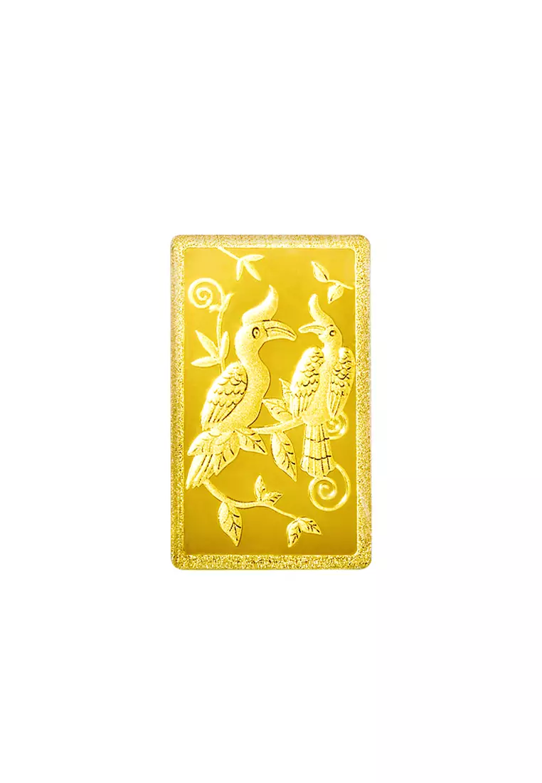 TOMEI Hornbill Gold Bar 3.11G Pink Card | Fine Gold 9999