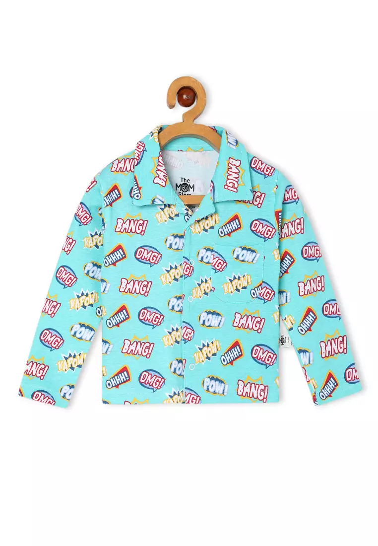 Baby and Kids Pajama Nightsuit Set- Mighty Fighter