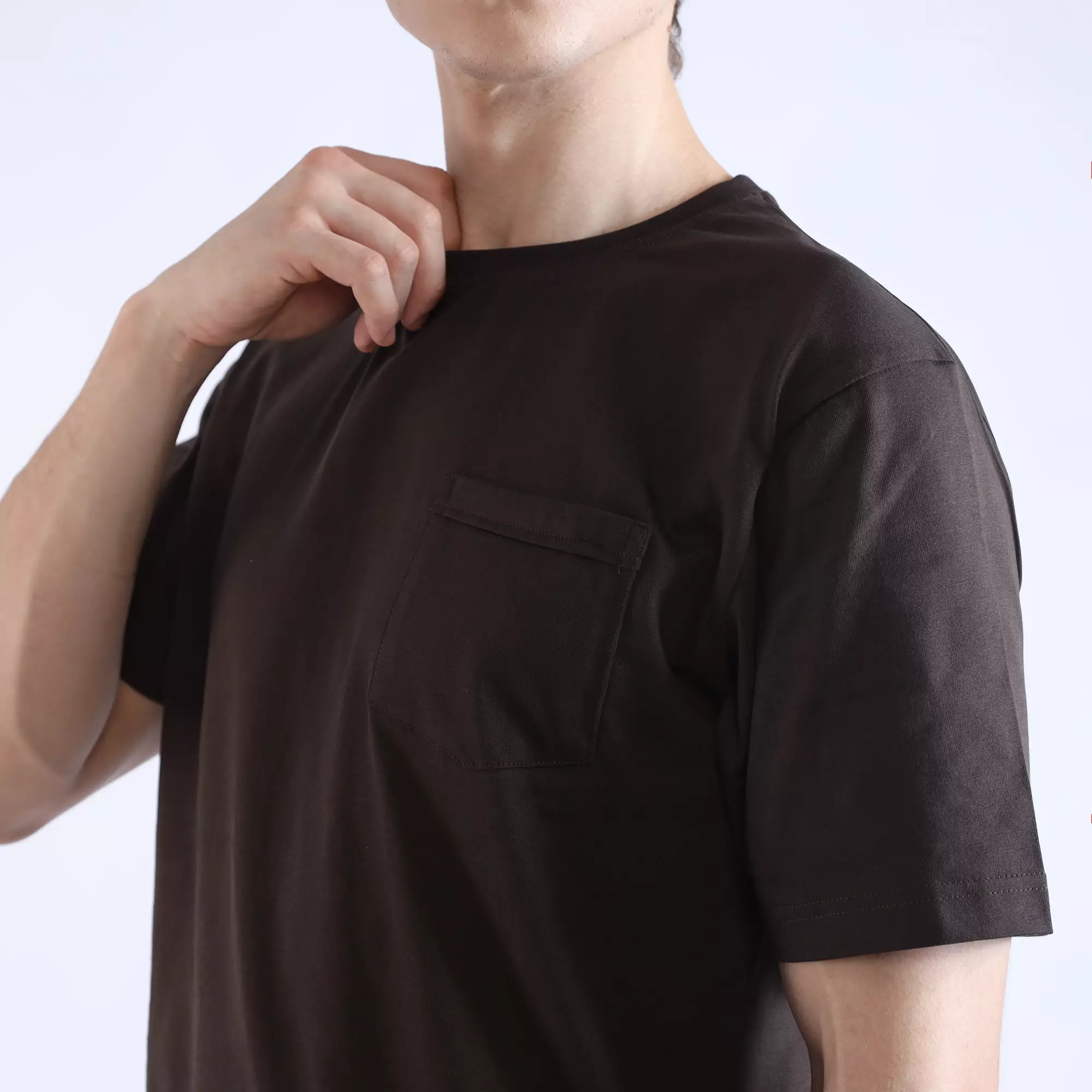 Larusso Regular Fit Premium Pocket Tee - Chocolate Torte