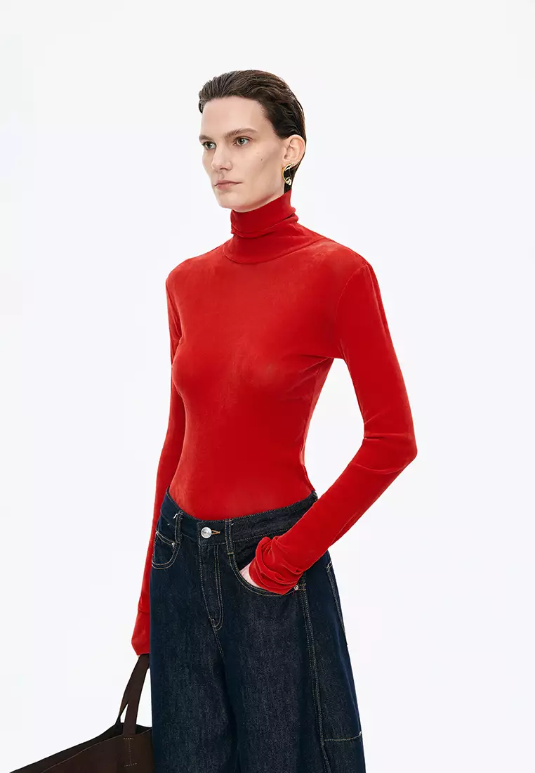 Rayon Slim Fit Long Sleeve T-shirt