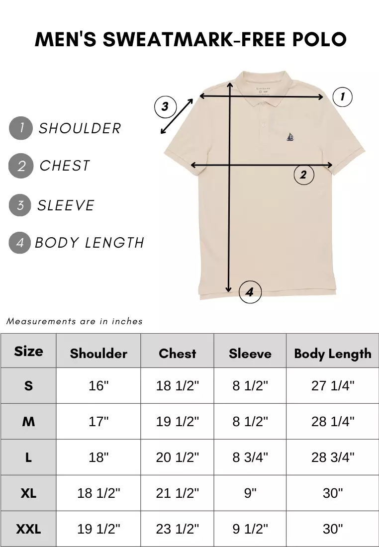 Men's Sweatmark-Free Polo
