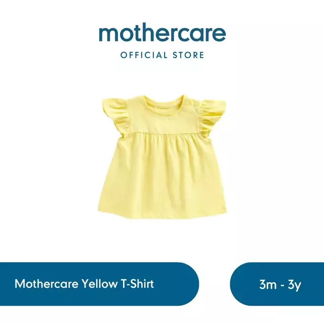 Mothercare Yellow T-Shirt - Kaos Bayi Perempuan (Kuning)