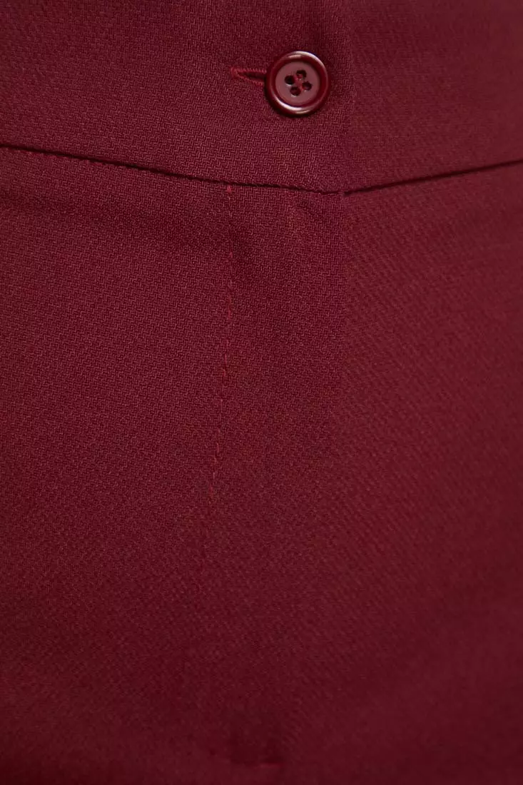 High Waist Straight Cut Trousers