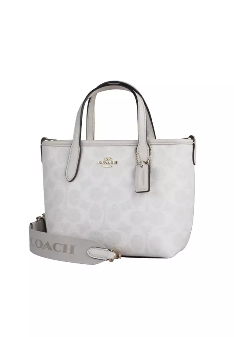 Buy COACH City Mini Tote Bag In Signature Canvas CW032 2025