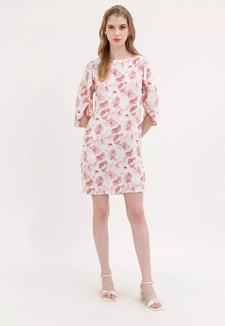 Lilybeth Petal Sleeves Dress