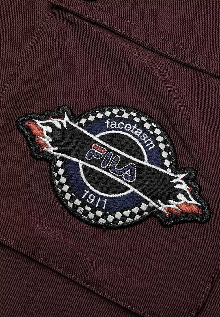 FILA FUSION x FACETASM Men's Hooded Sweater in Pink